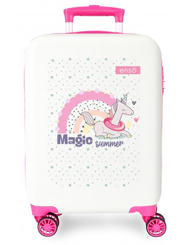 TROLLEY ABS 50CM.4R.ENSO MAGIC SUMMER BLANCO